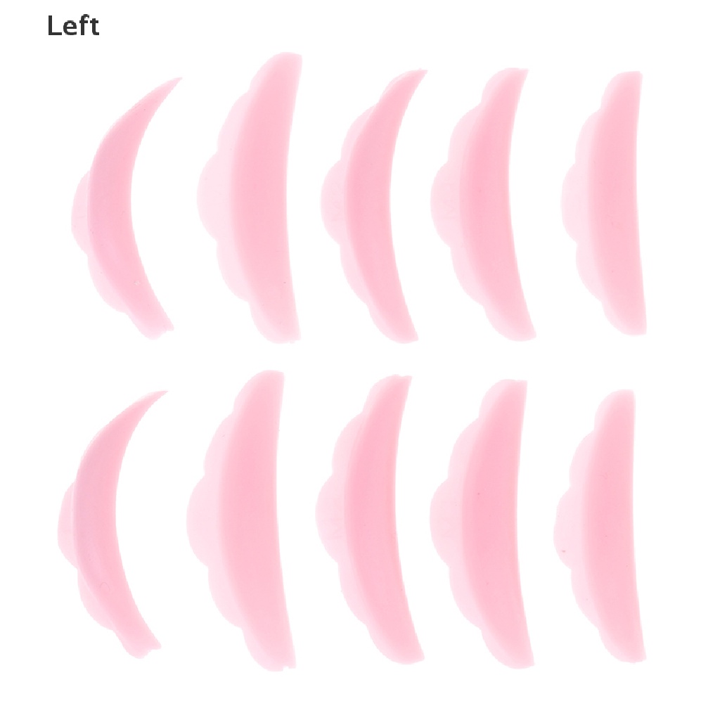 Bộ 10 Đệm Silicone Tái Chế Làm Cong Lông Mi Dễ Thương