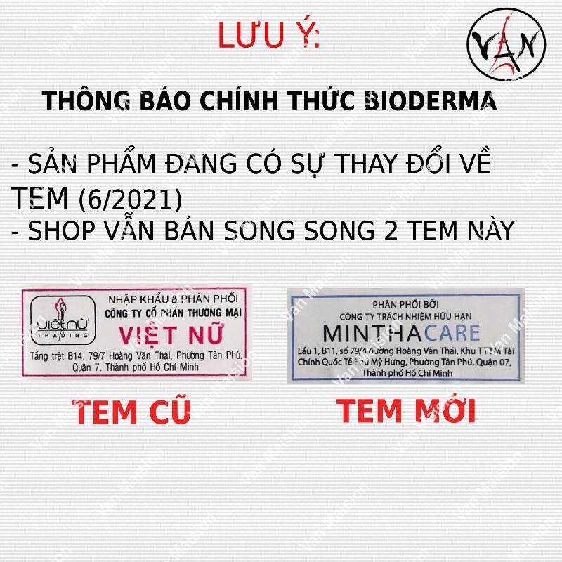 [Tem chính hãng] Sửa rửa mặt bioderma sensibio gel moussant dành cho da nhạy cảm, da khô dễ kích ứng 200ml