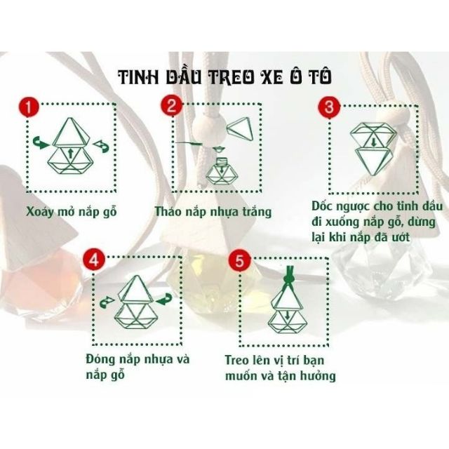 Tinh dầu treo xe, treo phòng nguyên chất_ hương tự chọn