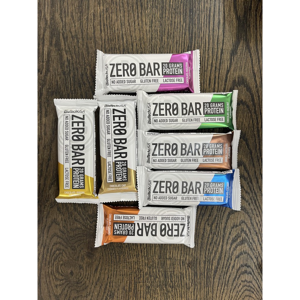 Thanh Bánh Protein Zero Bar BiotechUSA 50g - Có Nhiều Vị