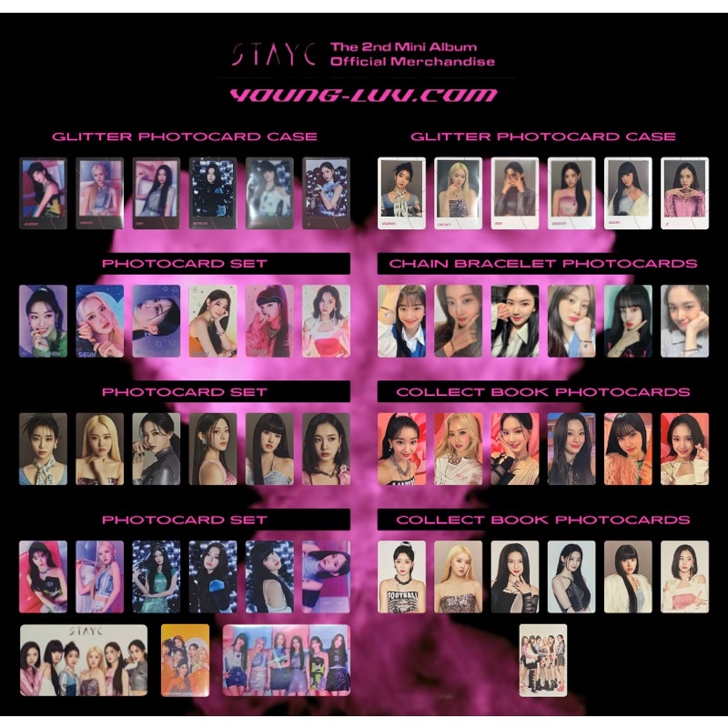 Vật phẩm STAYC YOUNG-LUV.COM MD kèm ảnh sưu tầm