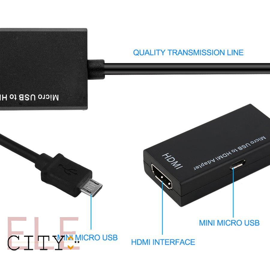 Cáp Chuyển Đổi Mini Micro Usb Sang Hdmi 107ele