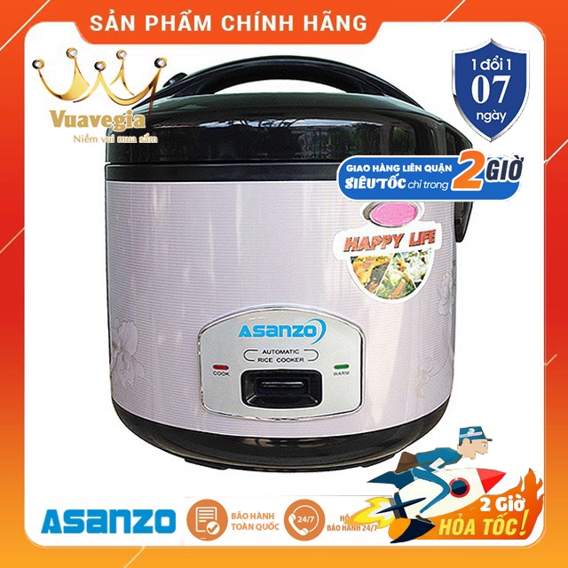 Nồi cơm điện nắp gài lòng nồi tráng men Asanzo RC-30AB (3.2 lít) _ RC-30AB