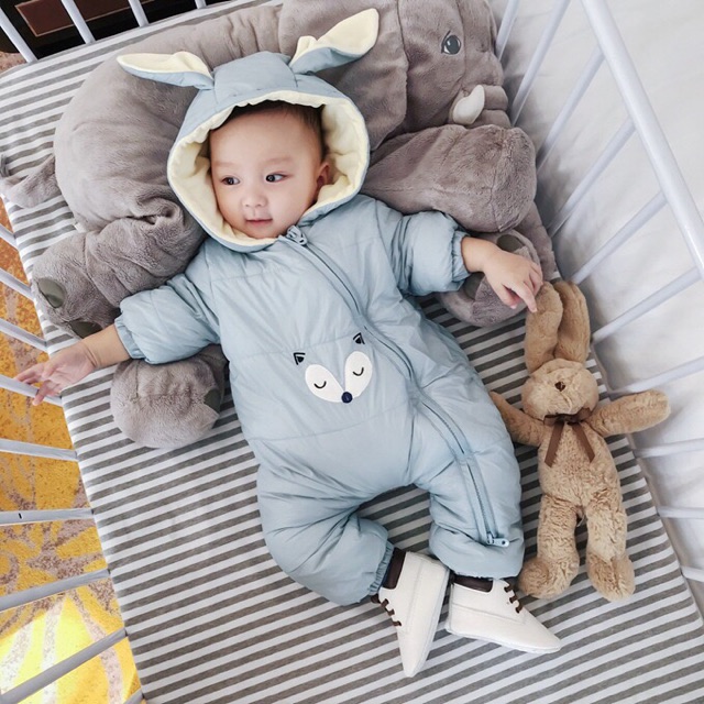 Bodysuit Phao lót Nhung Baby City - Hoạ tiết cáo Sale xx% | BigBuy360 - bigbuy360.vn