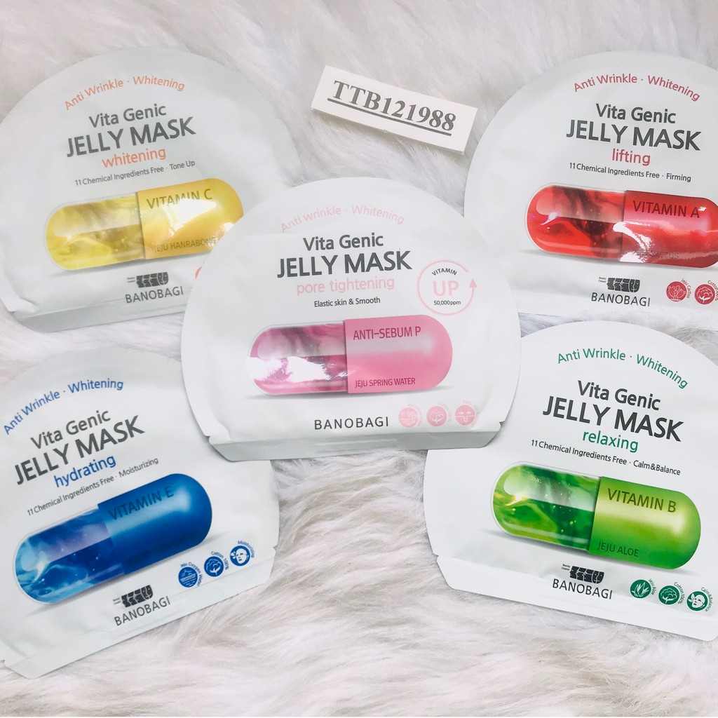 combo Mặt Nạ Dưỡng Bổ sung vitamin thần thánh Trắng Da Vita Genic Jelly Mask ( Đủ Dòng )