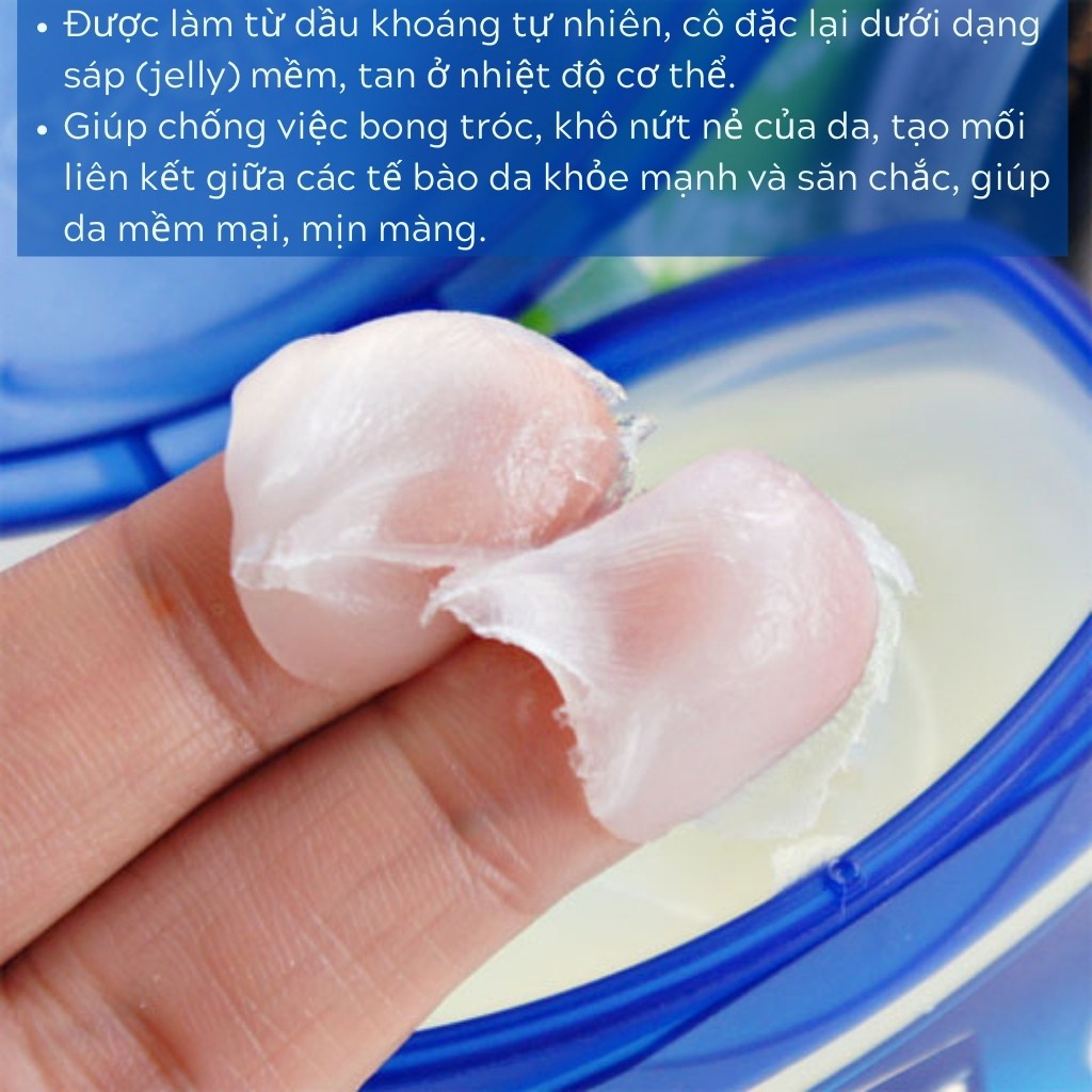 Sáp Dưỡng Ẩm Da Đa Năng Vaseline ⚡⚡ USA Pure Petrolium Jelly Của Mỹ #Original Chống Nứt Nẻ Da 50ML