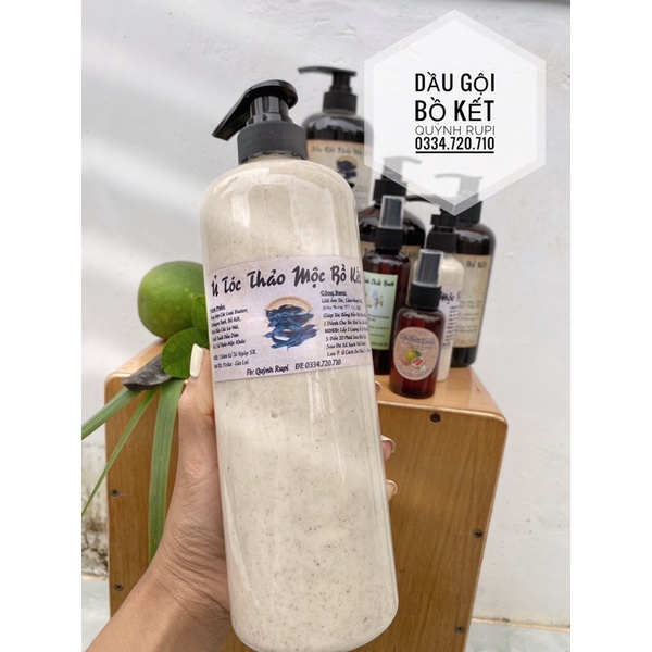Ủ xả tóc bồ kết 1000g vòi nhấn