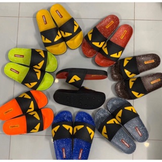 Dép Quai Ngang Mắt Cáo Fen.Di Nam Nữ Nhiều Màu