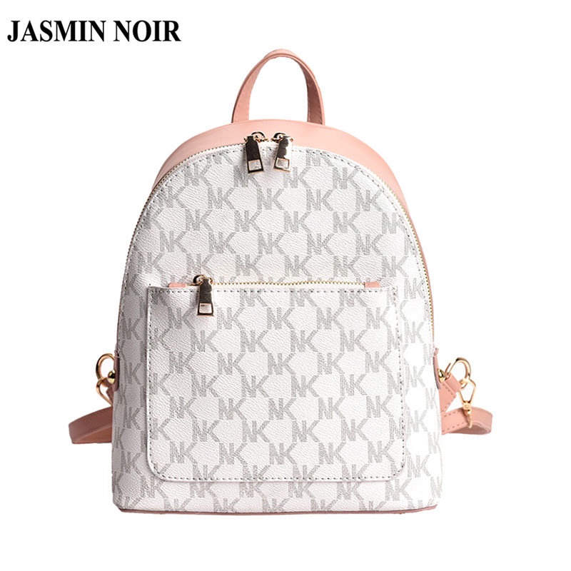 Balo JASMIN NOIR da PU in chữ thời trang cho nữ