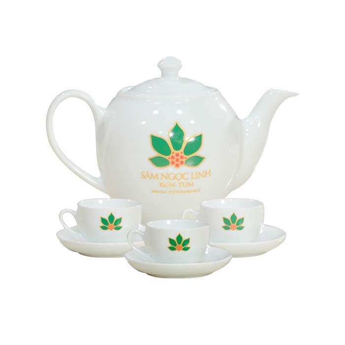 Dịch chiết Sâm Ngọc Linh K5 50ml – Hộp 10 chai | TẶNG: Bộ bình trà gốm Bát Tràng Sâm Ngọc Linh