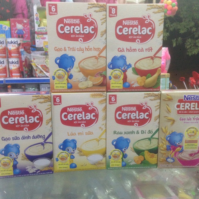 Bột ăn dặm nestle cerelac ( mẫu mới nhất)-200g  Date mới