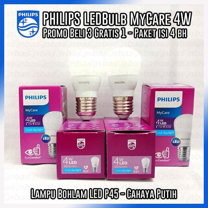 Bóng Đèn Led Philips 4w Unicef Mua 3 Tặng 1-478