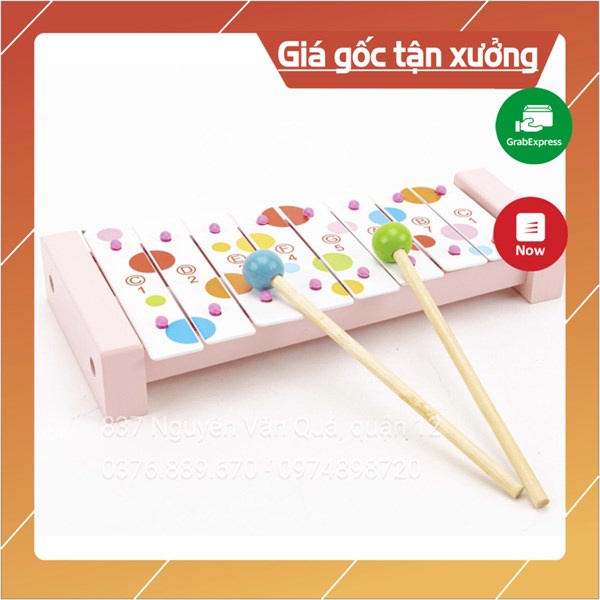 [Gỗ] Hộp đồ chơi đàn Xylophone gỗ cao cấp cho bé  CDN-6610