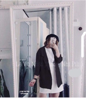 Áo khoác dạ hai lớp -UT