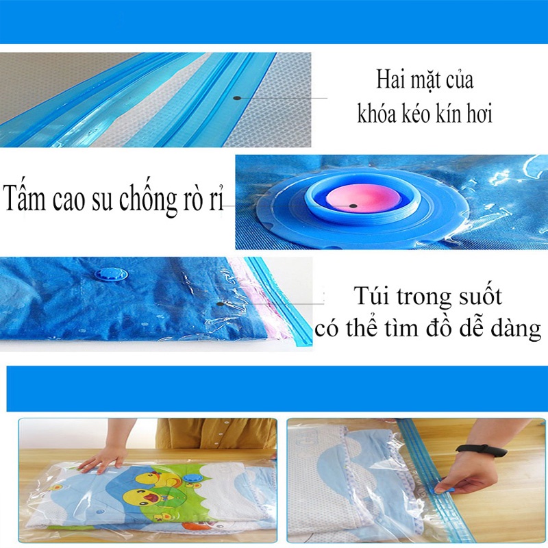 Túi Hút Chân Không, Túi Đựng Quần Áo Hút Chân Không Chống Ẩm Mốc, Tiết Kiểm Diện Tích titan.st