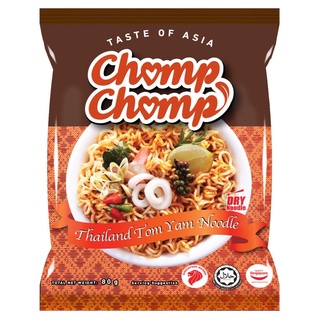 Combo 10 gói mì chomp chomp - vị tôm yam kiểu thái lan, gói 80gram, nhập khẩu 100%