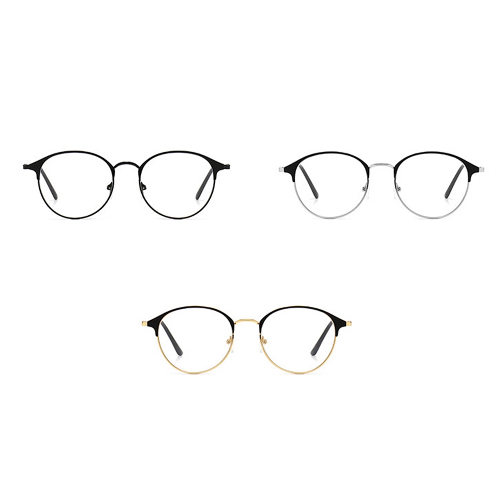 Mắt kính gọng kim loại tròn cho nam nữ