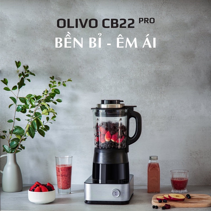 [CHÍNH HÃNG] Máy Làm Sữa Hạt Cao Cấp OLIVO CB22 PRO Thương Hiệu Mỹ 🇺🇸 - Độ Ồn Thấp Nhất, Chống Trào, Vệ Sinh Khử Khuẩn