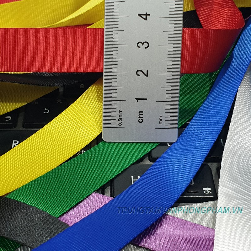 Dây lụa đeo thẻ bảng tên móc xoay 360 độ bản lớn 15mm bản to 1,5cm