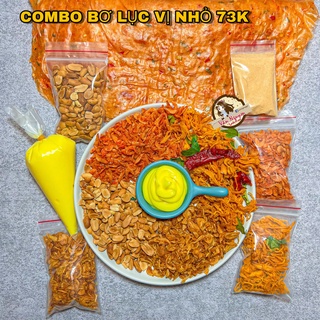 Combo bánh tráng bơ lục vị nhỏ. bánh tráng phơi sương muối hành phi đậu phộng ruốc khô gà bơ