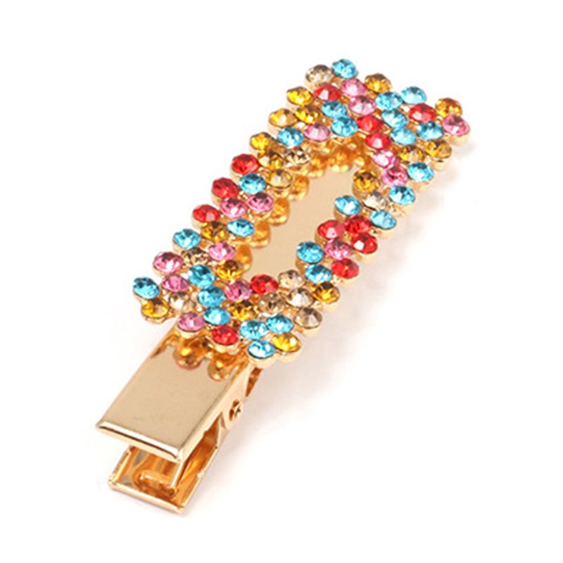 Kẹp Tóc Đính Đá / Ngọc Trai Giả Họa Tiết Hình Học / Ngôi Sao / Trái