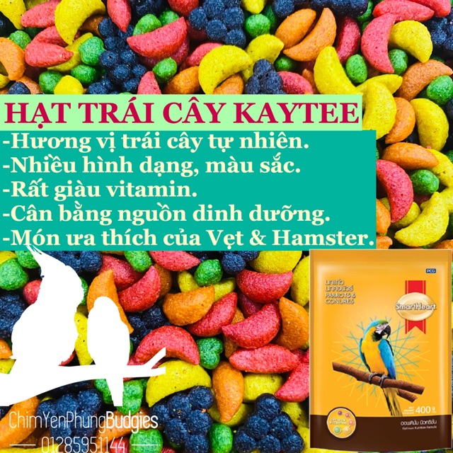 1kg hạt trái cây Kaytee Cp đủ màu sắc cung cấp vitamin cho Pet cưng.