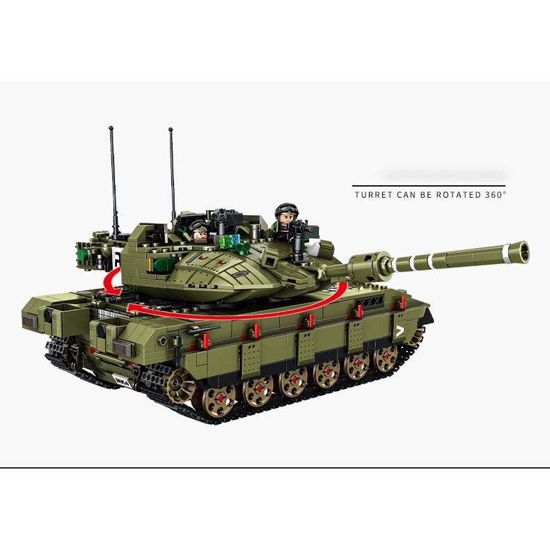 Đồ chơi Lắp ráp Xe Tăng Merkava MK4 - Panlos 632009 Tank Merkava - Xếp hình thông minh - Đồ chơi trí tuệ