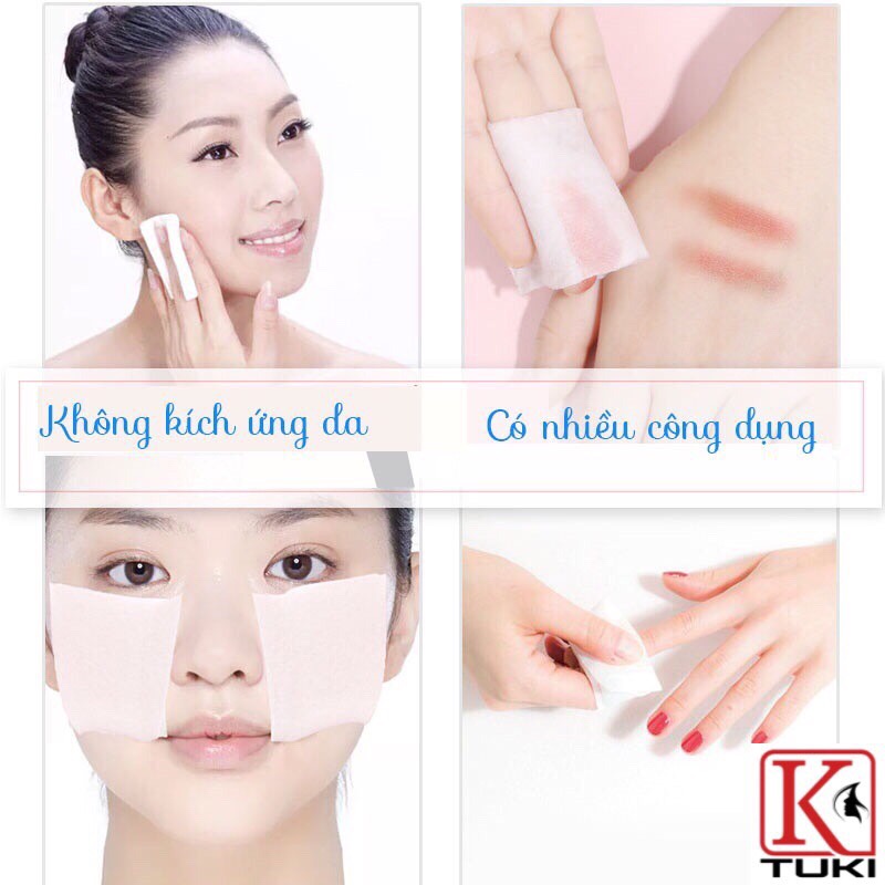 Bông tẩy trang Natural Cotton Pad - Gói 222 miếng [Mẫu mới 2022]