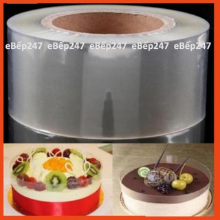 Cuộn Mica mềm lót thành bánh Mousse, bánh Gato loại tốt, tiện lợi, an toàn, khổ rộng 6cm, 0,5kg/cuộn. -  eBếp247
