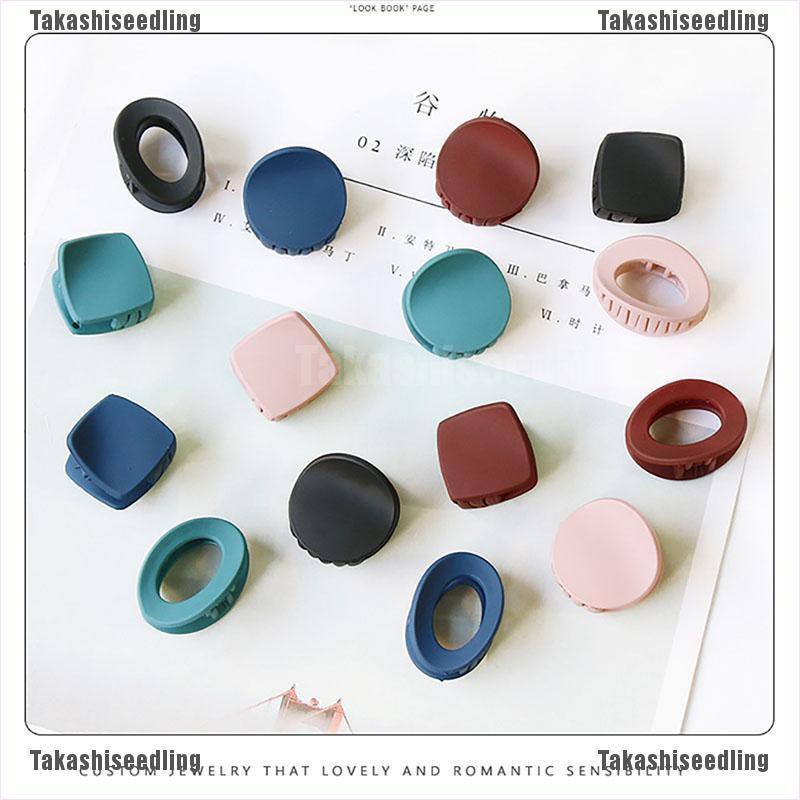 Bộ 5 Kẹp Tóc Màu Trơn Thiết Kế Đơn Giản Cho Nữ