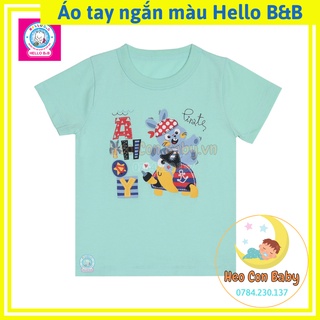 Áo tay ngắn màu cho bé Hello B&B
