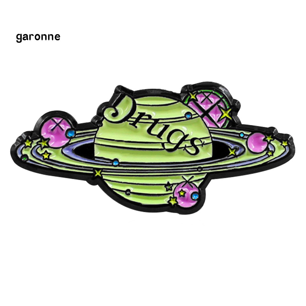 GA_Cosmic Space Planet Path Enamel Brooch Pin Denim Jacket Collar Backpack Badge