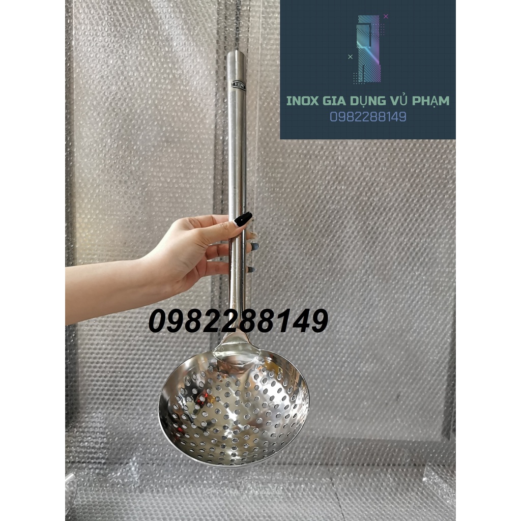 VÁ LỖ/VỢT LỖ/MUÔI THỦNG INOX CÔNG NGHIỆP DÙNG CHO QUÁN ĂN,NHÀ HÀNG,GIA ĐÌNH.