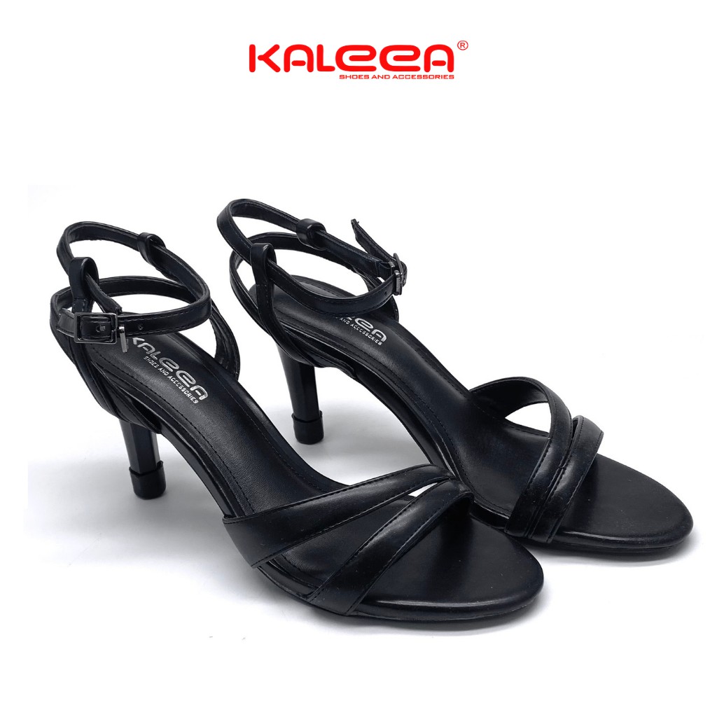 Giày Sandal Cao Gót Nữ KALEEA UK1901 - Quai Mảnh Gót Nhọn 6p