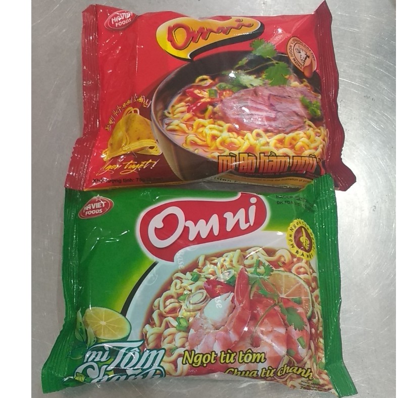 Mì Tôm Chanh Omni Gói 75g( lẻ 1 gói)