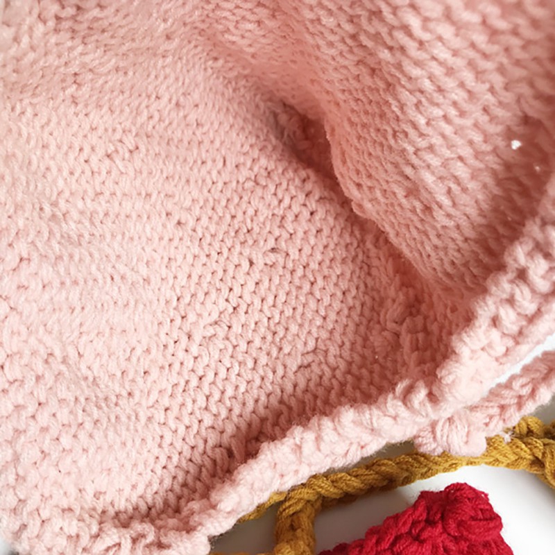 Mũ trùm đầu dệt kim thiết kế đáng yêu cho bé