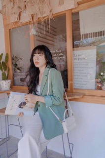 ÁO BLAZER XANH MINT