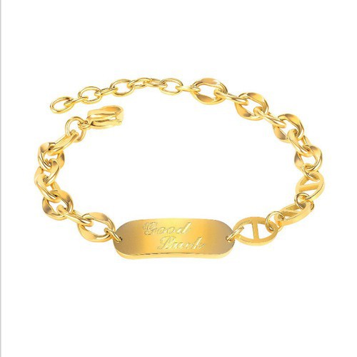 Lắc Tay Dây Xích Good Luck Titan Ko Đen TT 3192