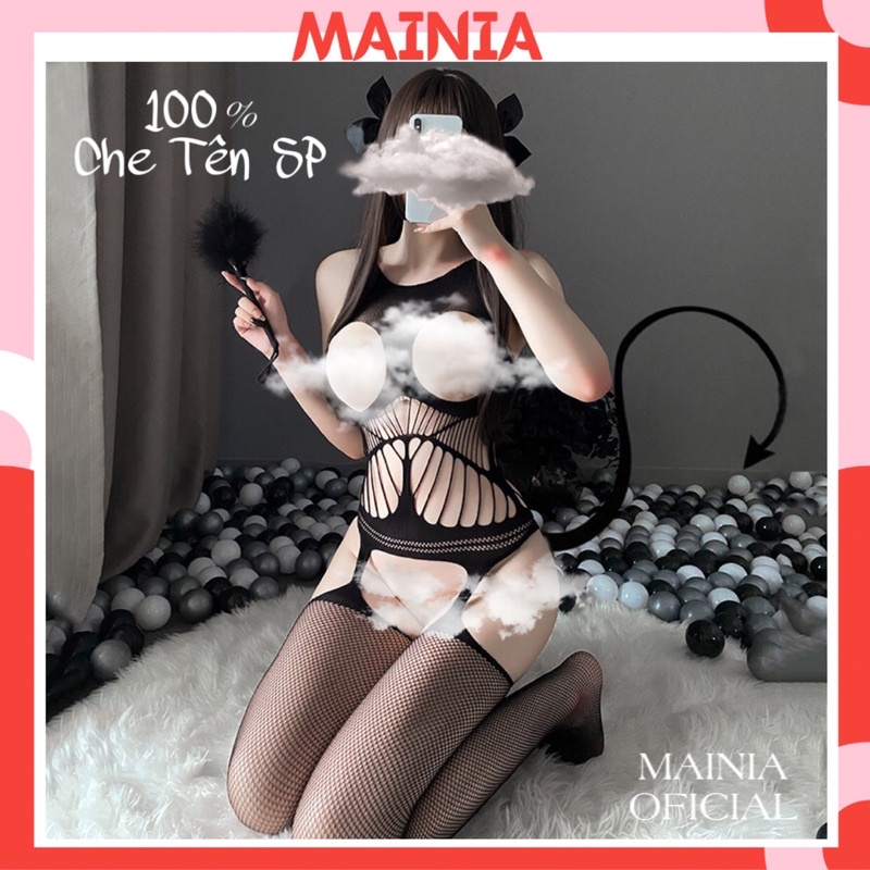 Bộ Đồ Ngủ Full Lưới Sexy Ôm Body Siêu Co Giãn Gợi Cảm Mainia Shop