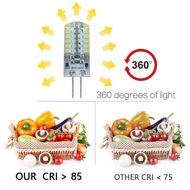 Bóng đèn G4 LED 3014 AC DC 12V 3W 6W