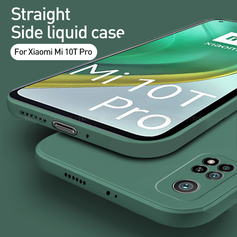 Ốp Lưng Silicone Mềm Chống Sốc Màu Trơn Cho Xiaomi Mi 10t Mi 9t Pro Mi 10 Lite Mi 10