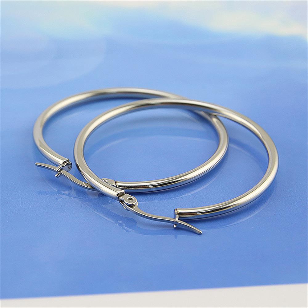 Cặp khuyên tai phong cách punk đơn giản nhiều kích thước cho nữ