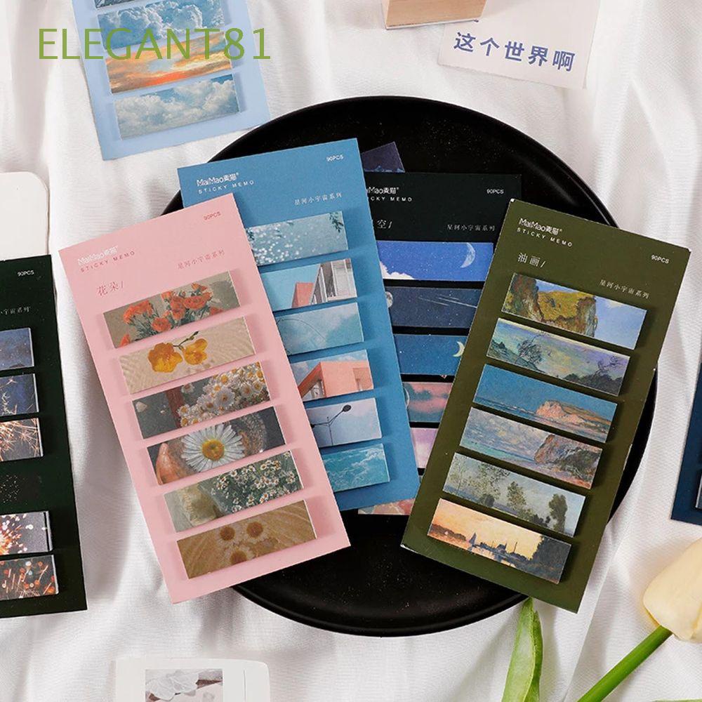 Set 90 tờ nhãn dán ghi chú tự dính kiểu INS cho văn phòng