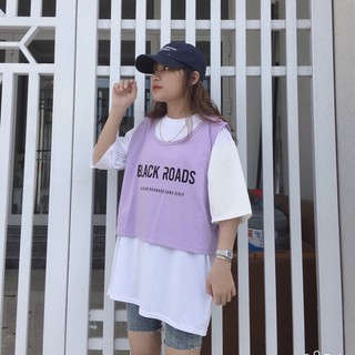 [ảnh thật] Set áo phông mix gile Black Roads