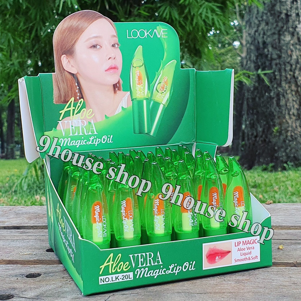 01 Son Dưỡng Môi Nha Đam LOOKAVE ALOE VERA Magic Lip Oil 3gram Thái Lan