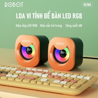 Loa Máy Tính/Laptop ROBOT RS180 Hiệu Ứng Ánh Sáng RGB - Loa máy tính chính hãng ROBOT