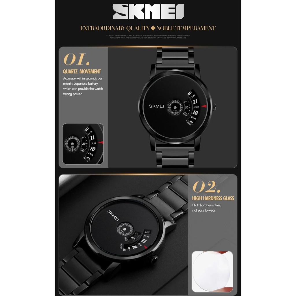 Đồng hồ thể thao SKMEI 1260 bằng thép không gỉ sáng tạo thời trang chống nước kiểu máy thạch anh cho nam | BigBuy360 - bigbuy360.vn
