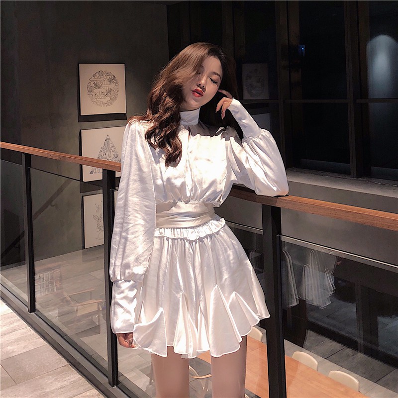 SET RỜI ÁO+ CHÂN VÁY NHŨ XÒE HỞ LƯNG QUẢNG CHÂU ORDER MÃ 94823