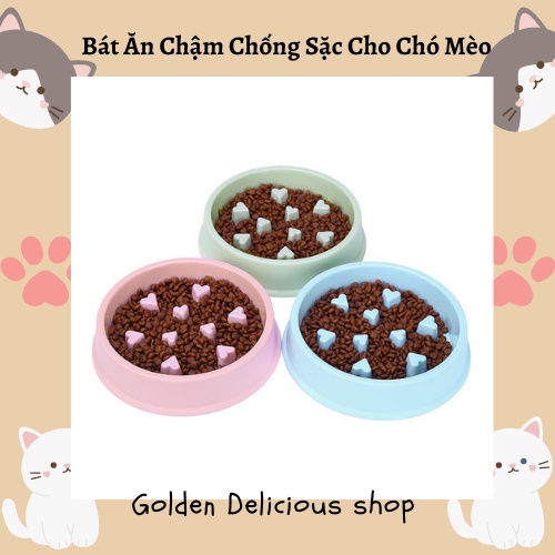 Bát Ăn Chậm Cho Chó Mèo Chống Sặc - Bát Đơn - Hình Dáng Đẹp - Màu Sắc Đa Dạng - Sản Phẩm Tốt Cho Hệ Tiêu Hóa Của Chó Mèo