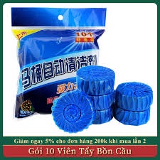 Gói 10 viên tẩy bồn cầu khử mùi diệt khuẩn chất lượng cao